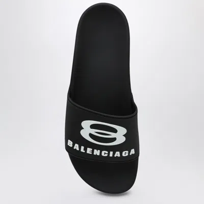 Balenciaga Rubber Slide Sandals For The Pool Men In Black