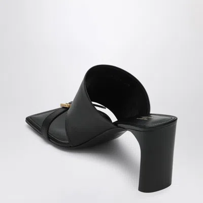 Balenciaga Black Leather Bel Air Sandals In Black