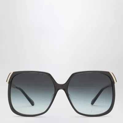 Chloé Aly Square-framed Sunglasses In Metal
