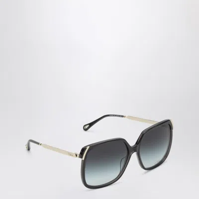 Chloé Aly Square-framed Sunglasses In Metal