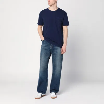 Polo Ralph Lauren Pocket Crew Neck Short Sleeve T-shirt In Blue