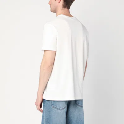 Polo Ralph Lauren Man's White Cotton T-shirt With Logo In White