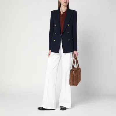 Department Five Misa White Cotton Wide Trousers In White