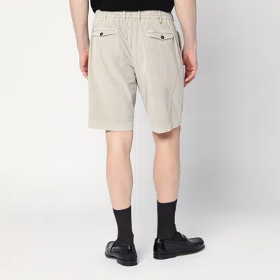 Pt Torino Bermuda Shorts In Cotton In Beige