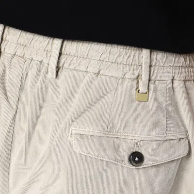 Pt Torino Bermuda Shorts In Cotton In Beige