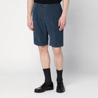 Pt Torino Bermuda Shorts Back Pockets In Blue