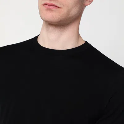 Drumohr Short Sleeves Turtle Neck T-shirt Clothing In Black