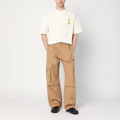 Jacquemus Cargo Pants Adjustable Cuffs In Beige