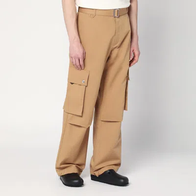 Jacquemus Cargo Pants Adjustable Cuffs In Beige