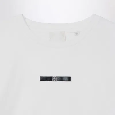 Givenchy White T-shirt With Bow And Logo In White