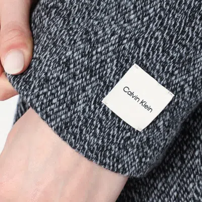 Calvin Klein Single-breasted Coat In Wool Blend In Grey