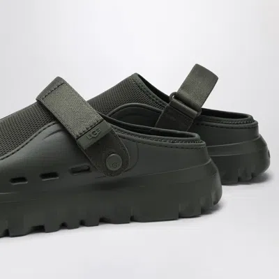 Ugg Peakmod Green Mesh Blend Slippers In Green