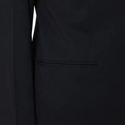 Calvin Klein Single Breasted Jacket Notched Lapels In Black
