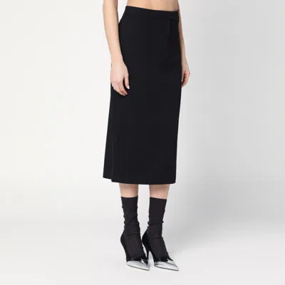Calvin Klein Tailored Pencil Skirt With High Waist And Slit In Black