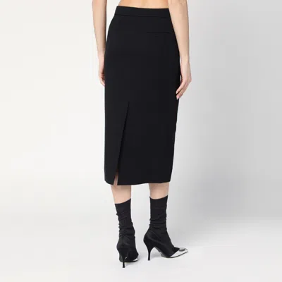 Calvin Klein Tailored Pencil Skirt With High Waist And Slit In Black