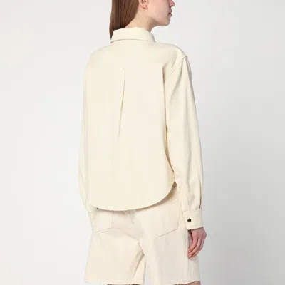Frame Butter-coloured Denim Shirt In White