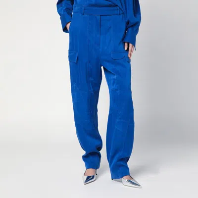 Ferragamo Essential Cargo Pants In Blue