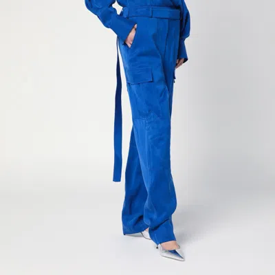 Ferragamo Essential Cargo Pants In Blue