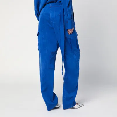 Ferragamo Essential Cargo Pants In Blue