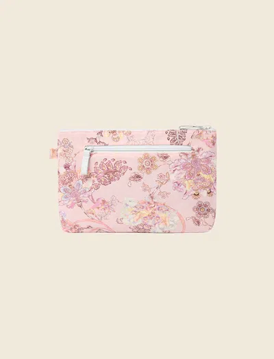 Papinelle Medium Cosmetic Bag In Bailey Strawberry Cream