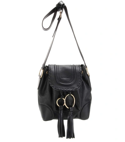 See By Chloé Small Polly Leather Bucket Bag In Llack