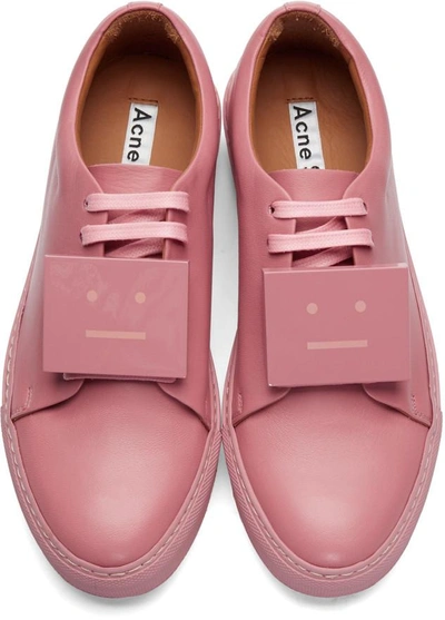 Shop Acne Studios Pink Adriana Sneakers