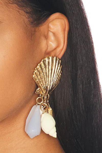 Chloé Shell Earring In Gold