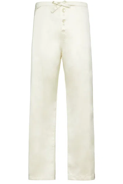Bode Redtail Pajama Pants In Cream & Multi