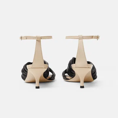 Scarosso 50mm Knot Sandals In Black