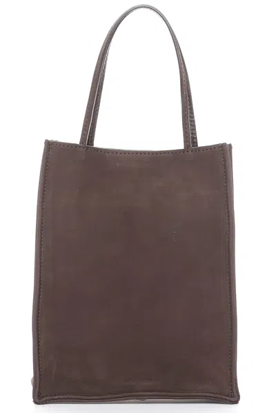 The Row Tote To Go Small Aus Veloursleder In Dark Aniline Ans
