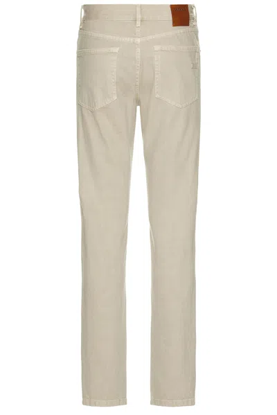 Zegna Pure Cotton Pants In Light Taupe