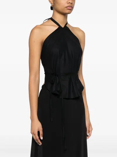 Baserange Black Tops In Schwarz