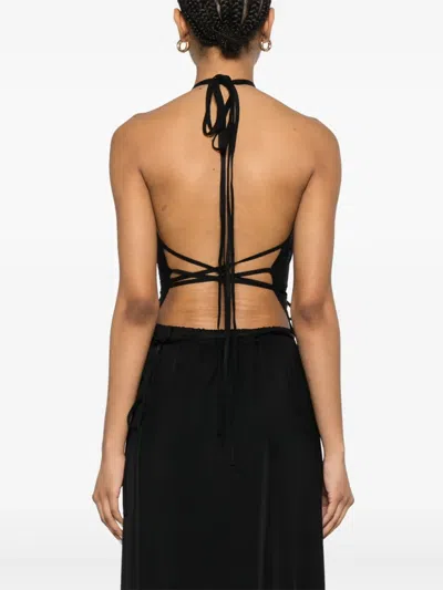 Baserange Black Tops In Schwarz