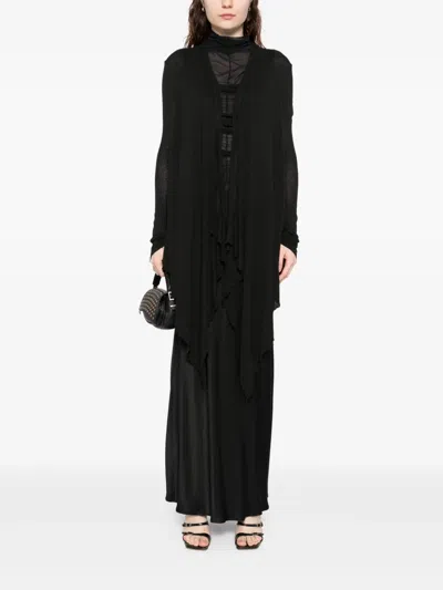 Marc Le Bihan Open-front Asymmetric Cardigan In Schwarz
