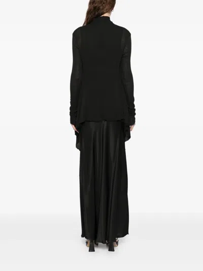 Marc Le Bihan Open-front Asymmetric Cardigan In Schwarz