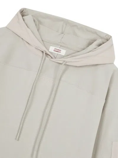 Studio Tomboy Utility-pullover Mit Kapuze In Grau