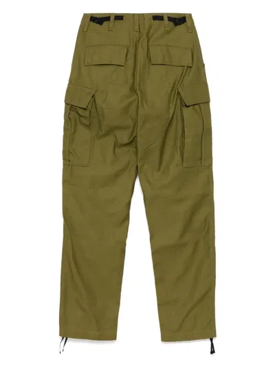 Rag & Bone Plain Color Drawstring Cuff Cargo Pants In Grün