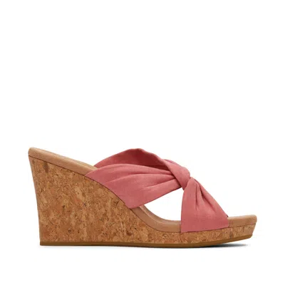 Toms Shoes Serena Rose Cork Wedge Sandal In Multi