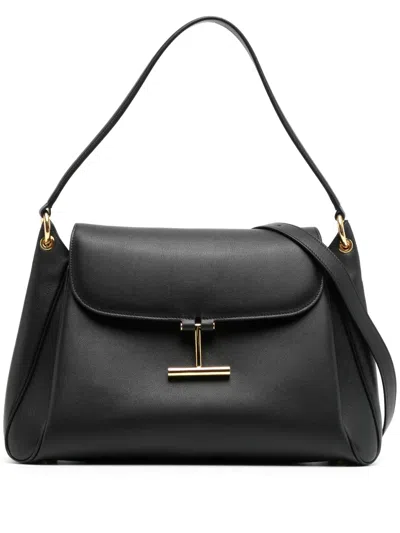 Tom Ford Tara Medium Shoulder Bag L1869lcl490g 1n001 In Black