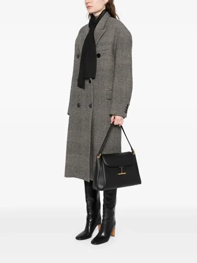 Tom Ford Tara Medium Shoulder Bag L1869lcl490g 1n001 In Black