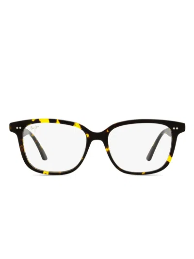 Maui Jim Rectangle-frame Glasses In Brown