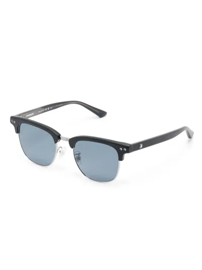 Montblanc Square-frame Sunglasses In Blue