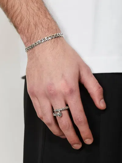 Emanuele Bicocchi Brushed-finish Ring In Silver