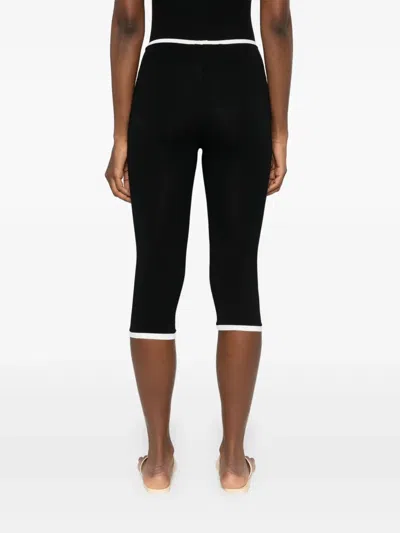 Rowen Rose Cropped Trousers In Black