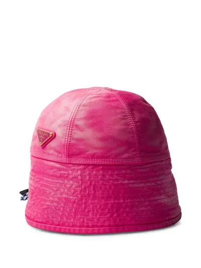 Prada Cotton Hat In Rosa