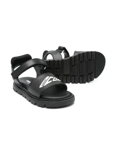 Dsquared2 Logo-print Sandals In Black