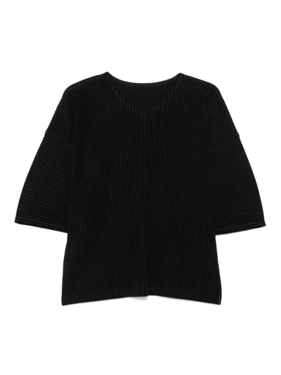 Issey Miyake Release T-shirt Basics Black In Schwarz