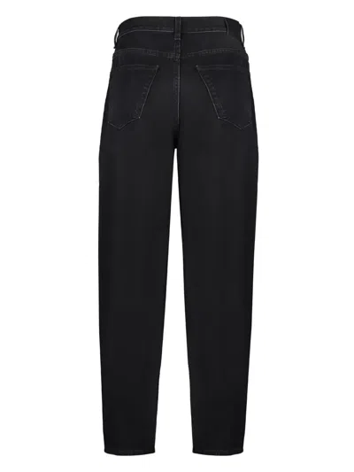Totême Toteme Main Wide Leg Denim Jeans In Black
