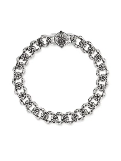Emanuele Bicocchi Small Flourish Chain Bracelet In Silber