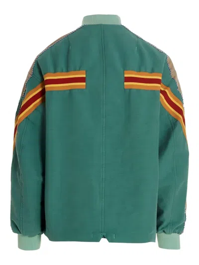 Incotex Red X Facetasm Man Jacket Light Green Size L Cotton In Blau